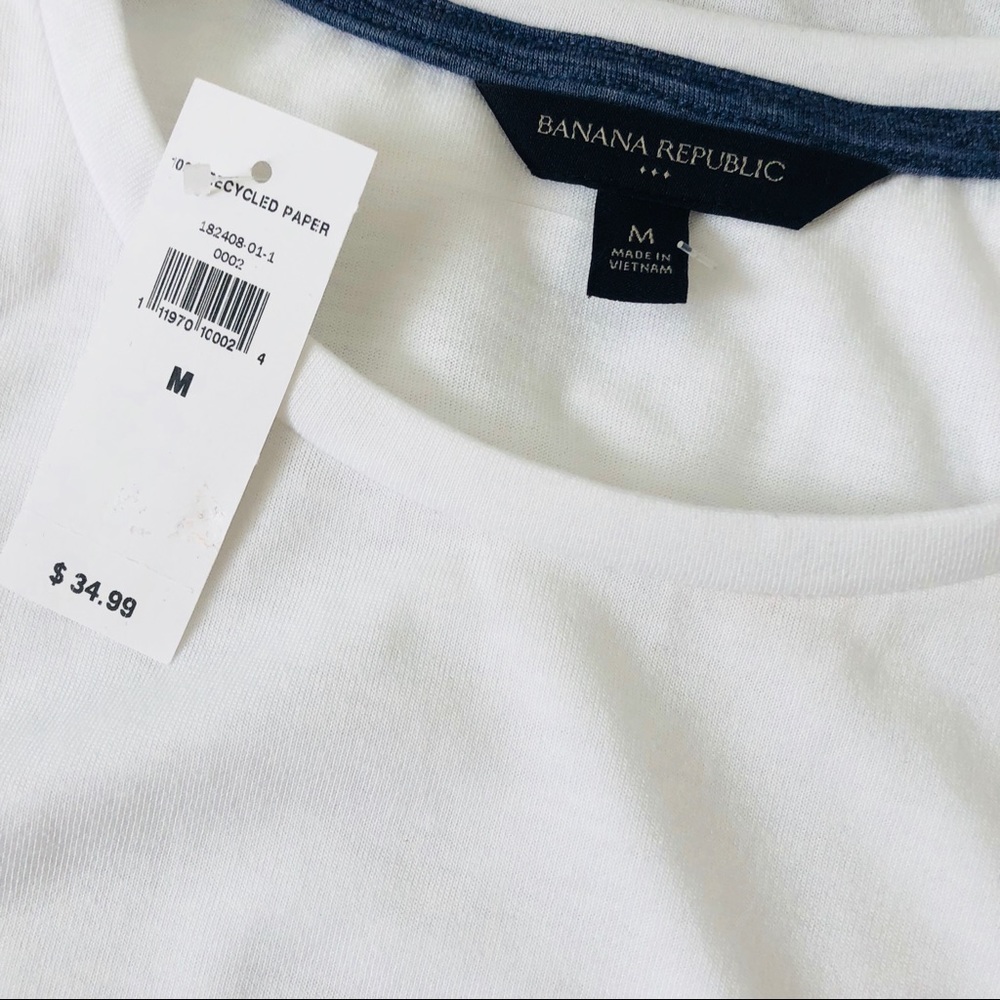 Banana Republic Color Block White Tank Top - Picture 4 of 5